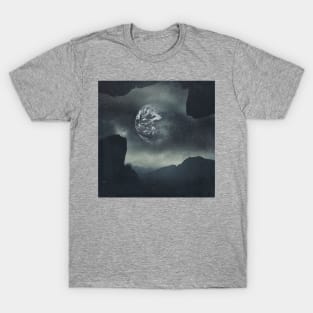 Dream Orbit - surreal landscape with earth T-Shirt